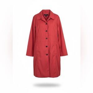 Eddie Bauer XL Women's Red Trench Coat